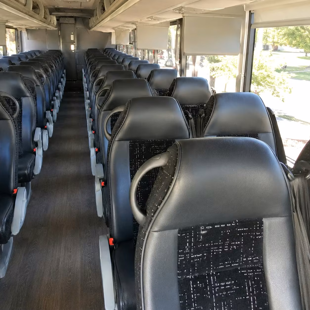 sunnyvale charter bus rental interior